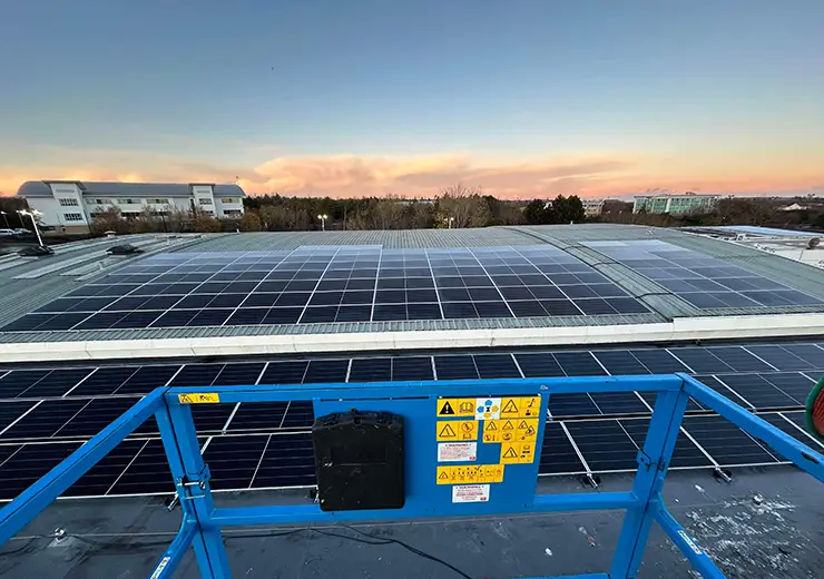 Commercial Solar Installation - Lane 7 Gutterball Alley